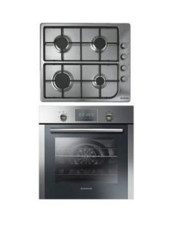 Hoover Hprgm7 60Cm Built In Electric Single Oven And Gas Hob Pack - Stainless Steel